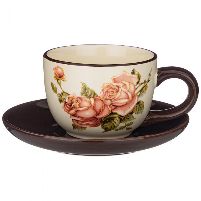 Набор керам.чайный LEFARD "Корейская Роза" на 1 персону 15*15 см 358-1705