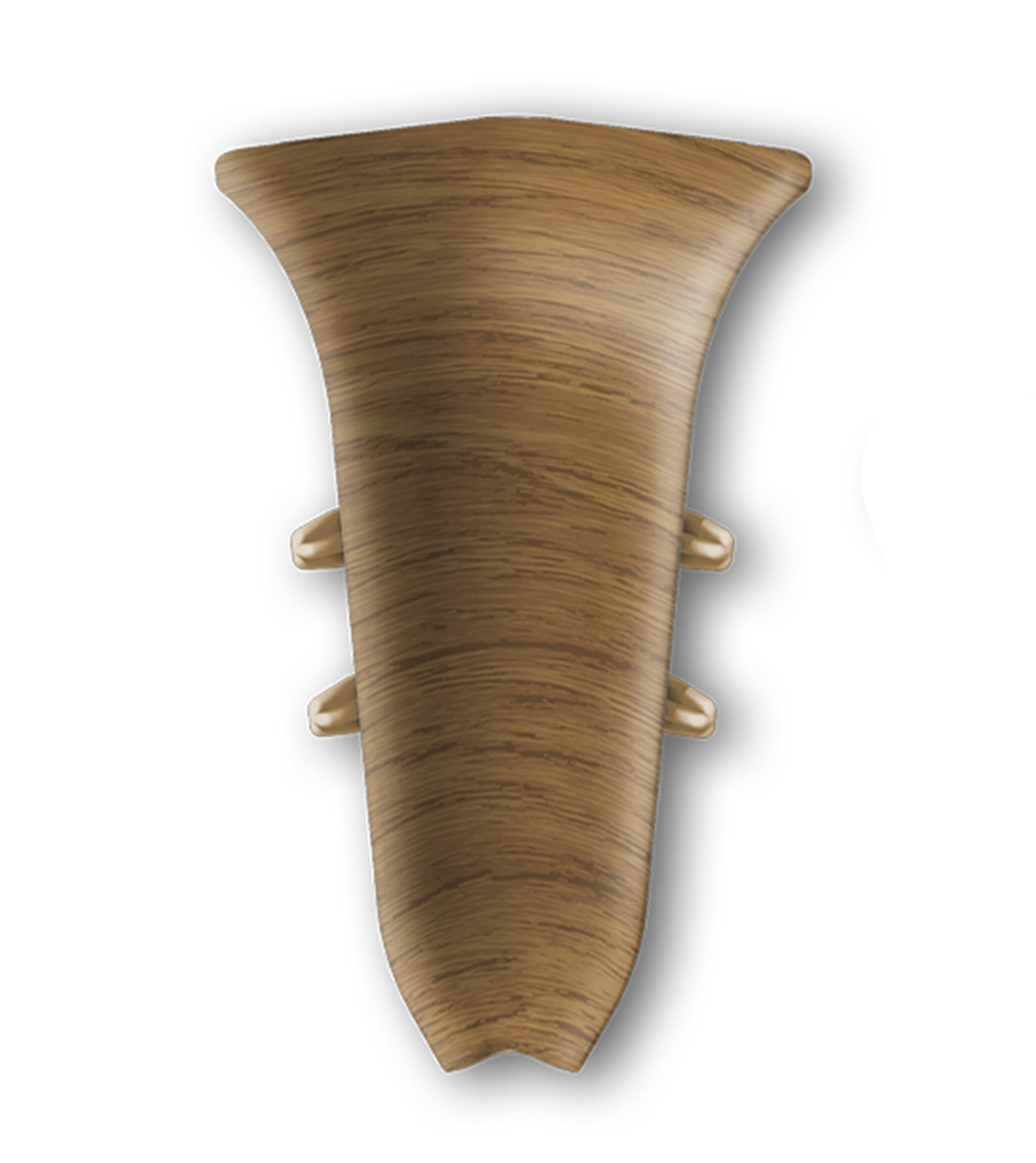 Угол вн. для плинтуса "Идеал Классик" 55мм (2 шт во флоупаке), 217 Дуб темный