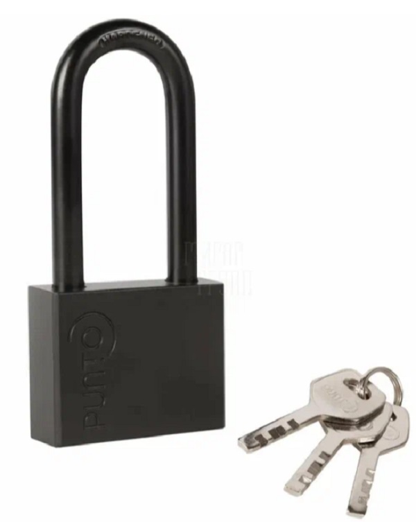 Замок навесной PUNTO РК-1550 L 46мм длинная дужка