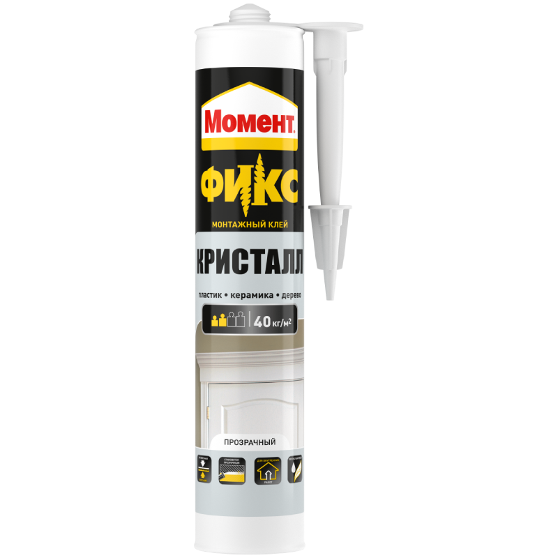 Жидкие гвозди МОМЕНТ МОНТАЖ FIX Кристалл 265мл /2572945/***