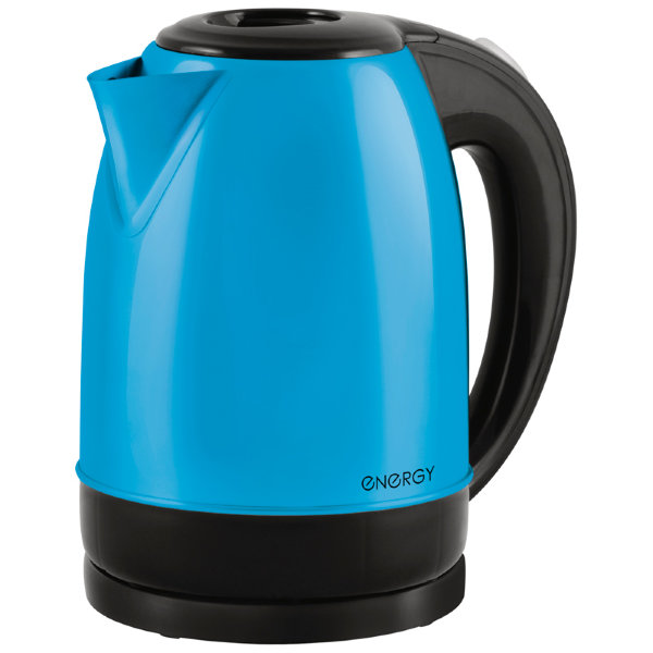 ЧАЙНИК ЭЛЕКТРИЧЕСКИЙ ENERGY E-277 RIO (1,7Л. ДИСК) СТАЛЬНОЙ ГОЛУБОЙ /164102/