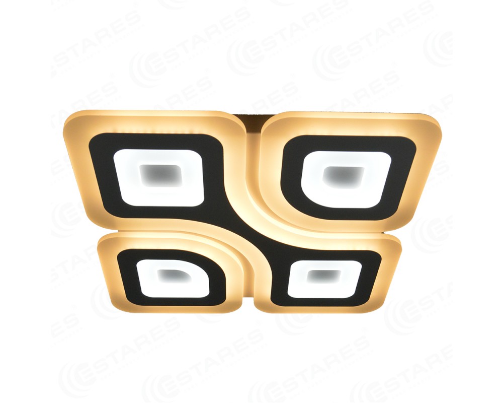СВЕТИЛЬНИК Estares накл. св/д GEOM QUADRATE R RGB 85W 2K-4K-6K d500*500*50 с пультом /100/(124)