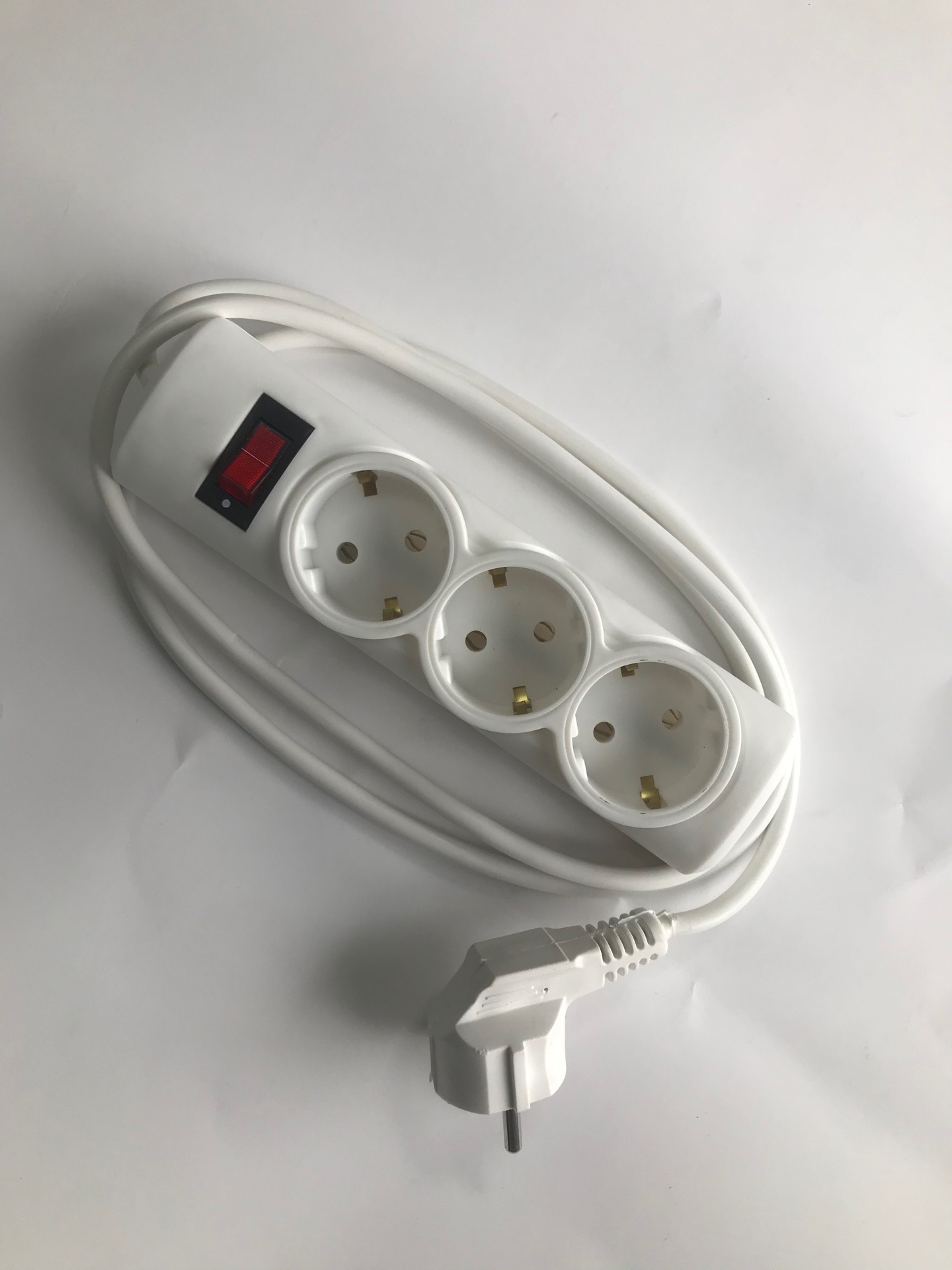 Удлинитель 3х5м с заземлением и выкл. 10А(3х0.75мм2) ДИП премиум /133/