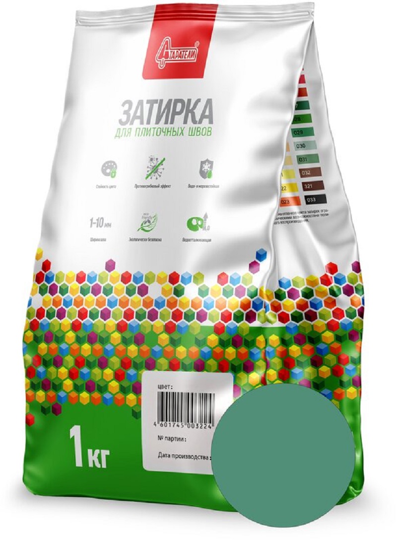 Затирка "Старатели" зеленый 1кг / 027