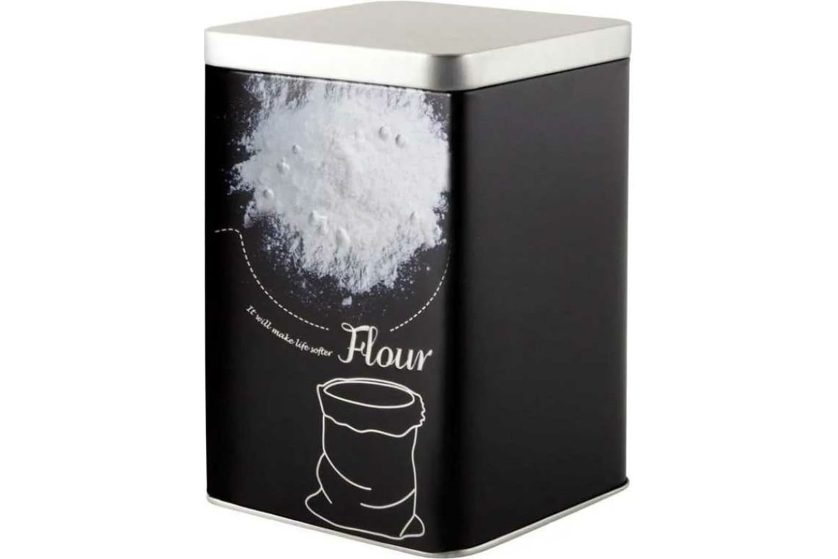 Банка металл. Мука 1000мл с крышкой 008513