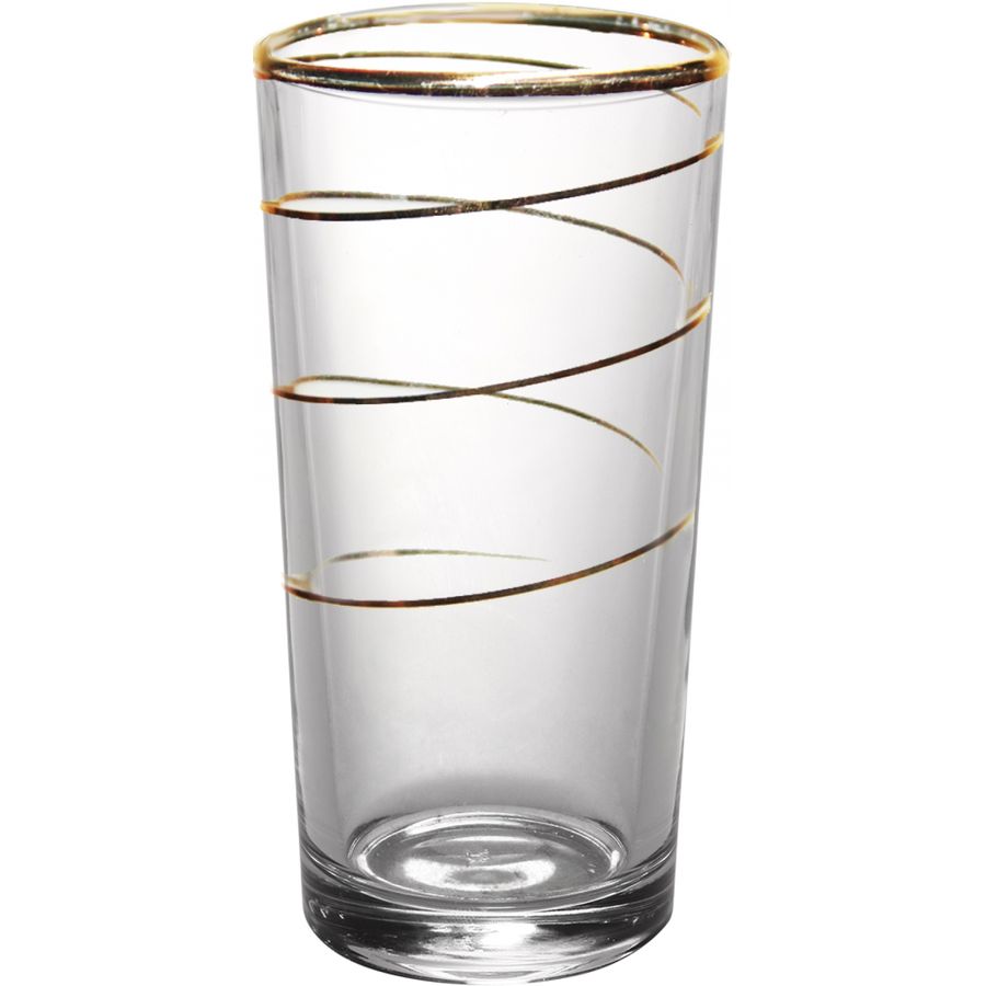 Набор стаканов 230мл. золотая спираль 6шт. 146-з2 