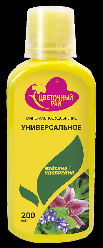 Удобрение ЖКУ Цветочный рай Универсальное 0,2л 431131431131- купить в АПлайн