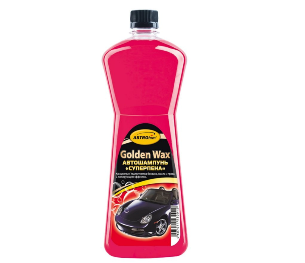 Автошампунь для ручной мойки АСТРОХИМ Golden Wax концентрат 1л /AC310AC310- купить в АПлайн