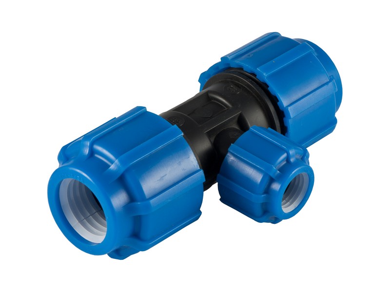 Тройник ПНД обжимной 40х25х40