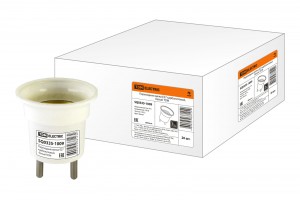 Переходник вилка-E27 карболитовый, белый TDM SQ0335-1009 /232