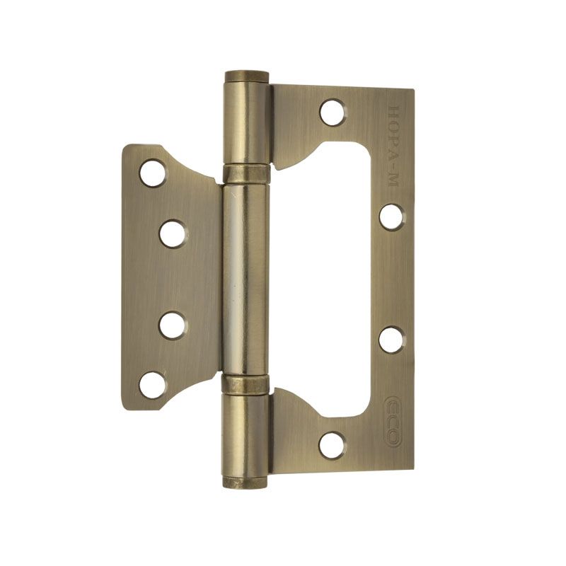 Петля накладная (бабочка) НОРА-М STD 800-4 100х75х2,5мм старая бронза (2шт)