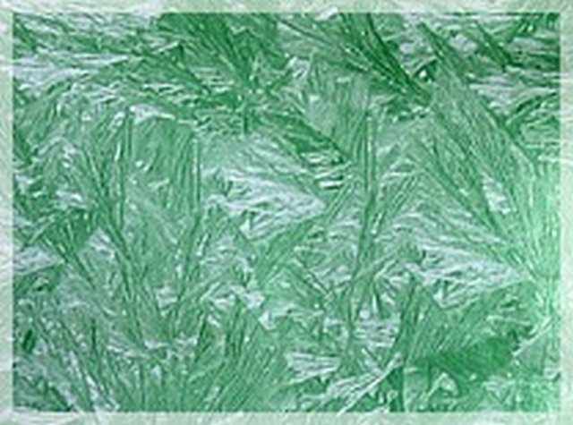 Самоклейка 0,45х8м Узор морозный зеленый Deluxe 3955-2