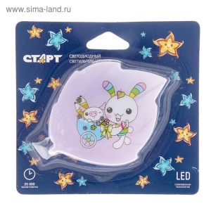 СВЕТИЛЬНИК-НОЧНИК СТАРТ NL 1LED ЗАЙКА /498/