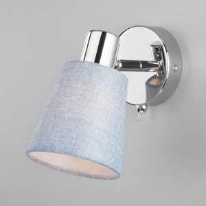 СВЕТИЛЬНИК БРА /МЕТАЛЛ ХРОМ-ГОЛУБОЙ Е14 40W "EUROSVET" CULVER 20080/1 a043748/370 - ev85993 - купить в АПлайн