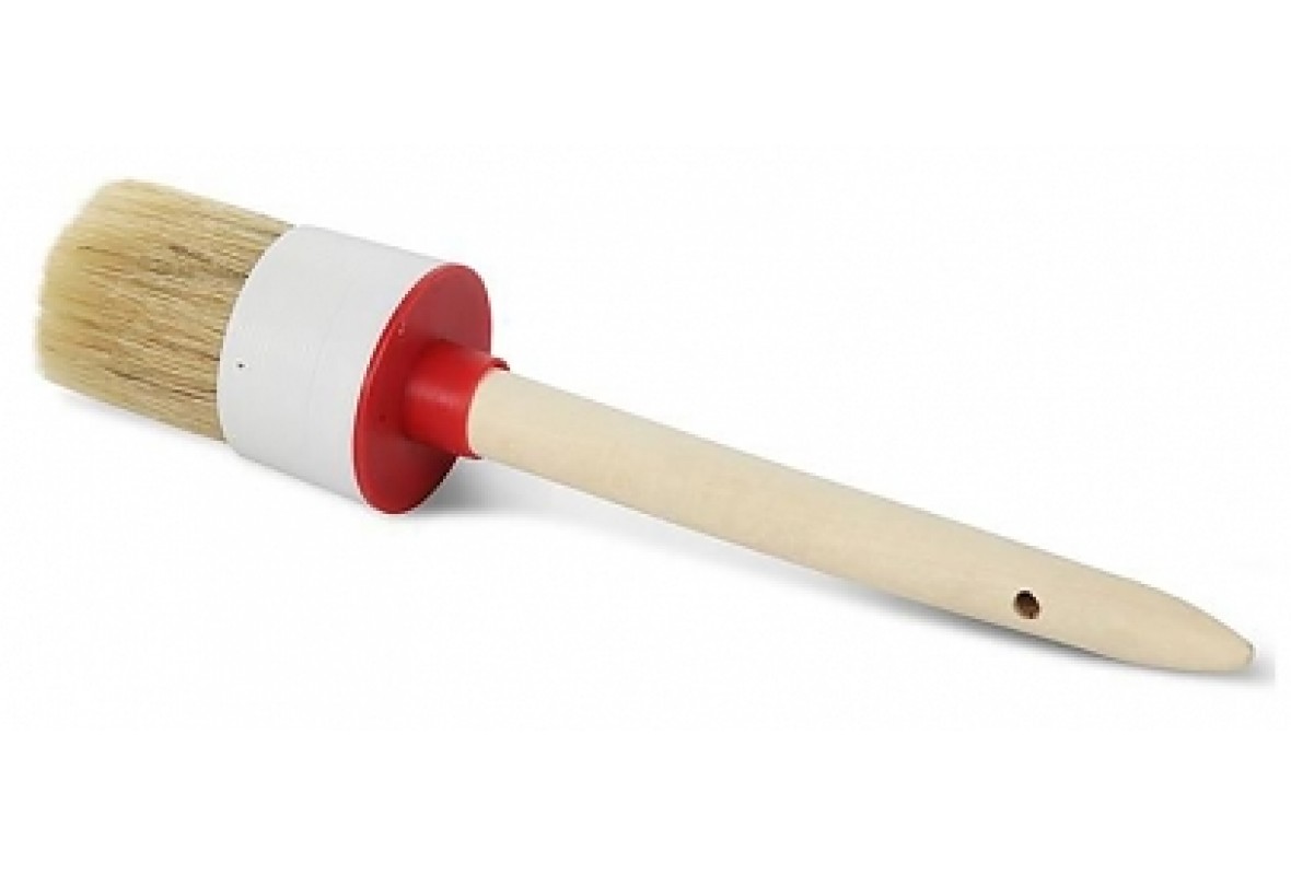 Кисть круглая №10 "Toolberg" 40 мм (нат.щетина, дер.ручка) (100110)