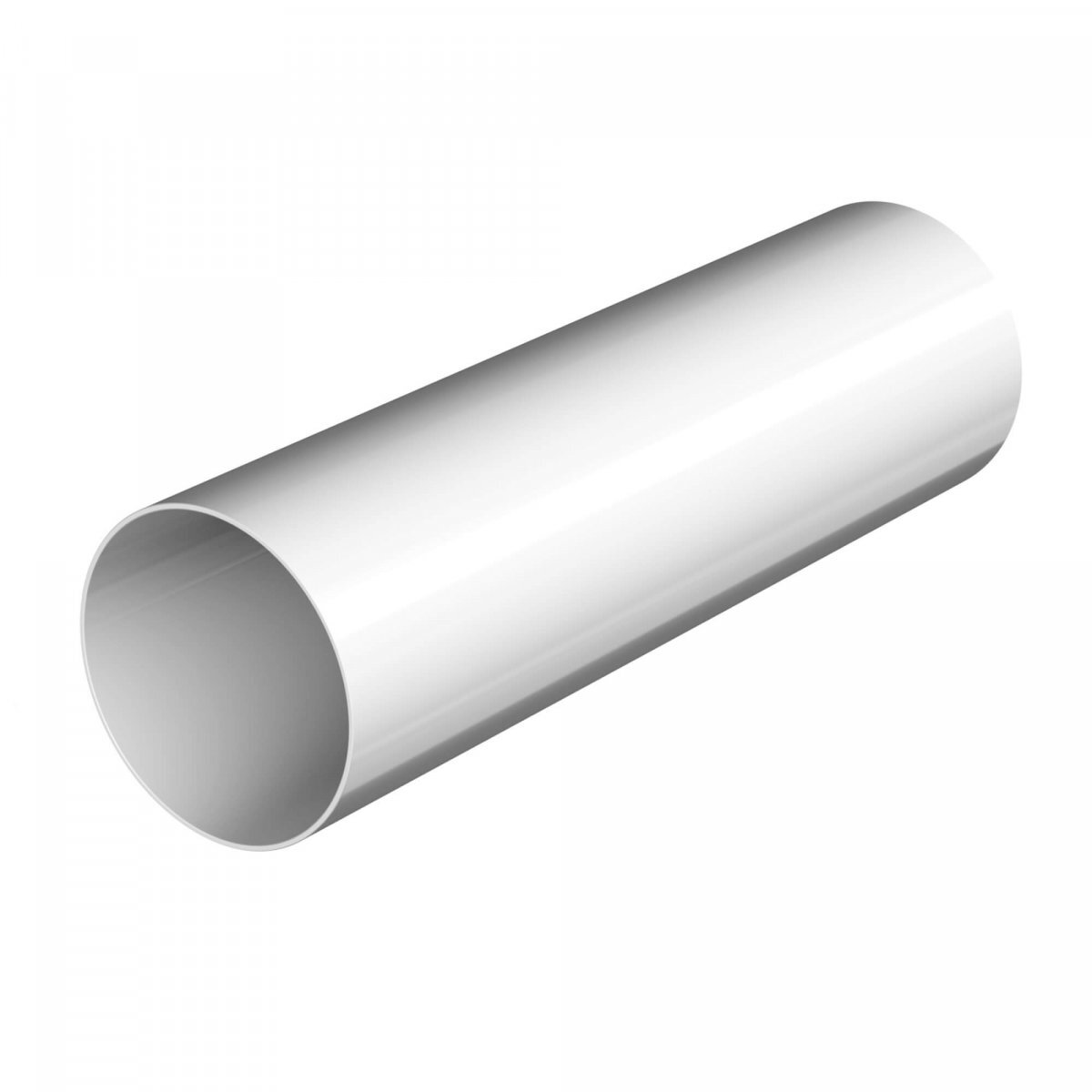 Труба ТехноНИКОЛЬ D80мм 3м пластик белый