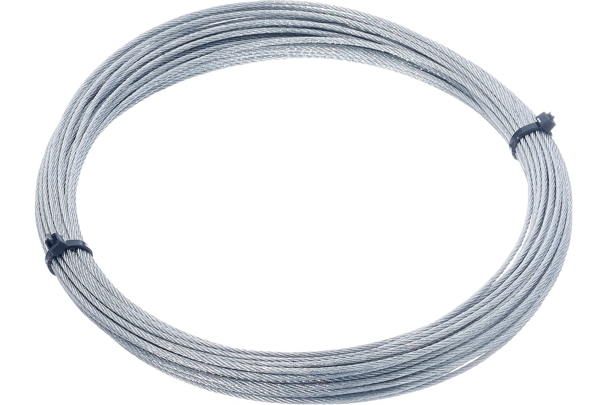 Трос стальной DIN3055 2мм цинк (10м) пакет Стройметиз - 2070261 - купить в АПлайн