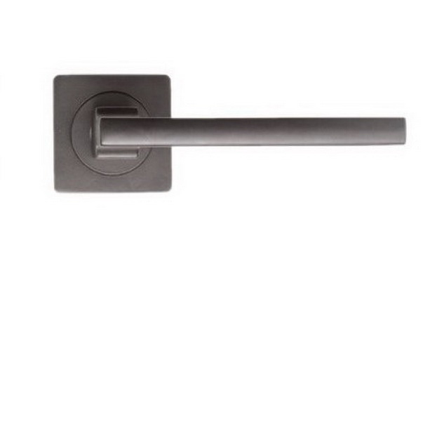 Ручка дверная на розетке LOCKLY ТЕФФ (квадрат) черный матовый13-530- купить в АПлайн