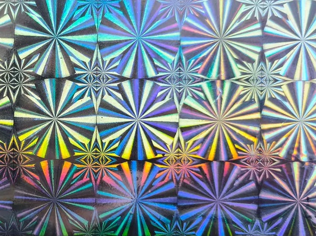 Самоклейка 0,45х2м Голография серебро Deluxe standart 8068012