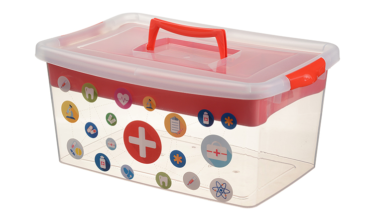 Контейнер Аптечка пласт. 9л красный М2908