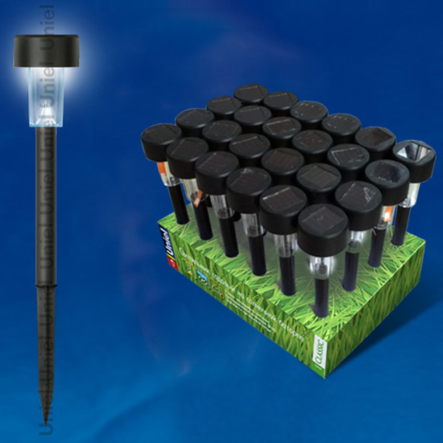 СВЕТИЛЬНИК UNIEL 1LED НА СОЛНЕЧНОЙ БАТАРЕЕ 30СМ ЧЕРНЫЙ USL-С-414/РТ300 /431/