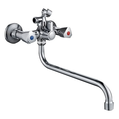 Смеситель для ванны GOTA ROCIO Ronda с 2-мя рукоятками с изливом 300 мм 096710-GOTA