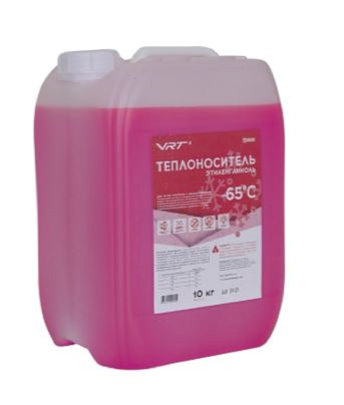 Теплоноситель (антифриз) VRT VR.E.G.10.65 10 кг (-65°C) (Этиленгликоль) - 552778 - купить в АПлайн
