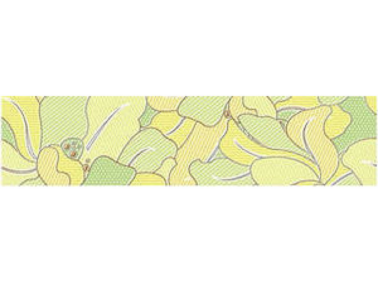 Бордюр бумажный декоративный желтый в ассортименте 9см