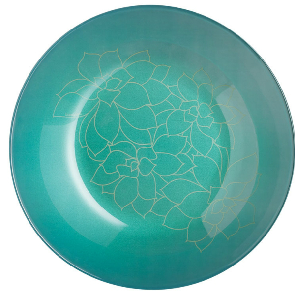 Тарелка стекл. столовая глубокая luminarc fleurs de bach, d=20см l8284