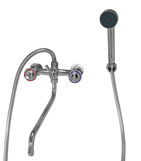 Смеситель для ванны Ригельсиб В-К 17 ЭРИКА хромированный с длинным изливом г. Иркутск