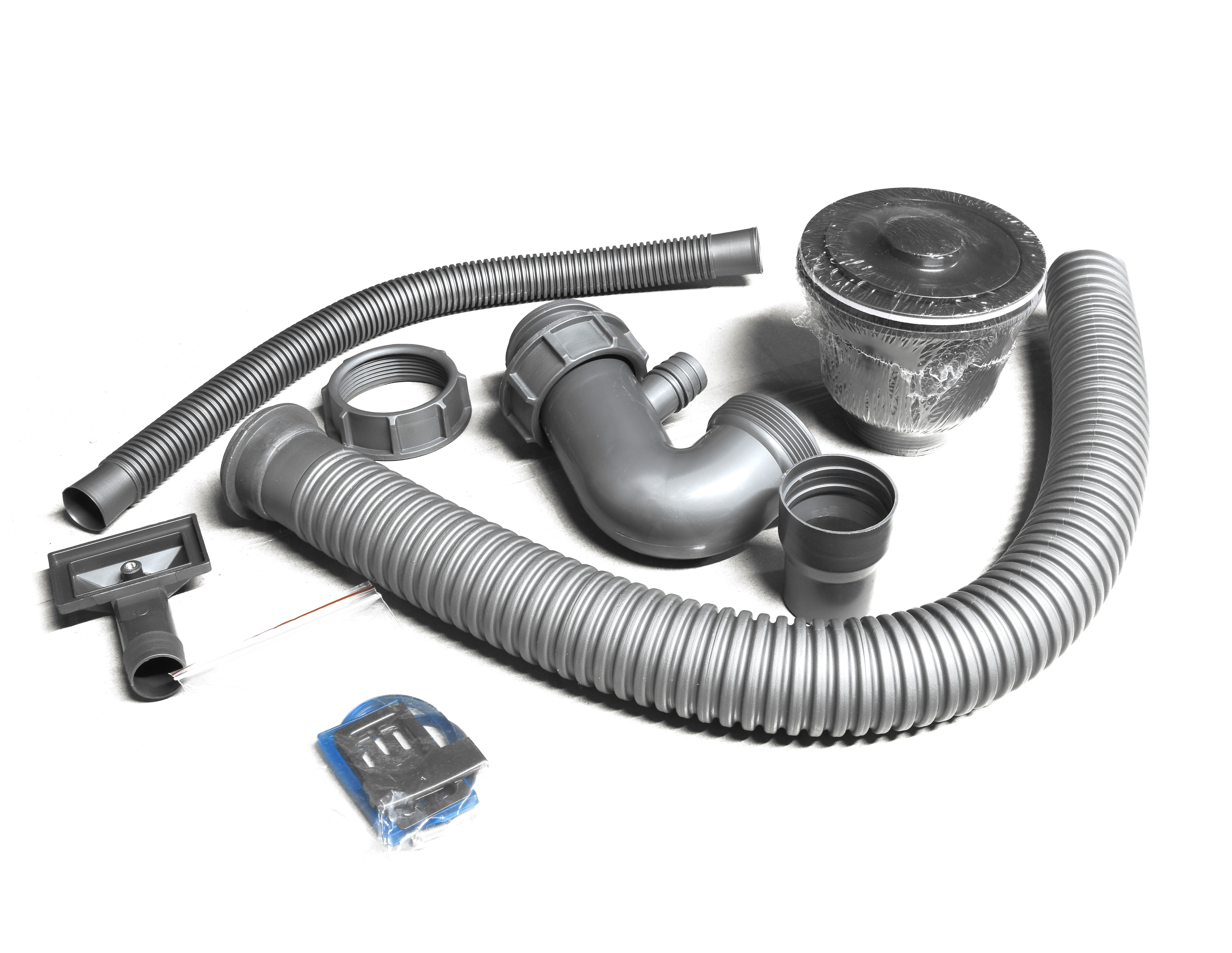 Сифон для мойки "SANTREK AQUA" сатин с переливом для нерж. моек 3,0 мм 312410312410- купить в АПлайн