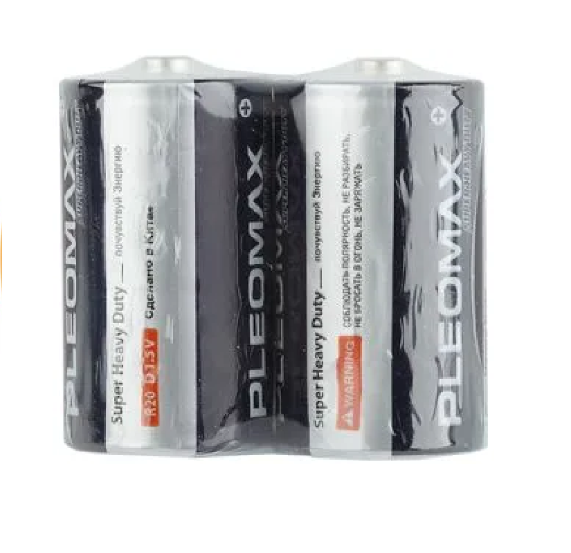 Элемент питания D солевой (R20) Pleomax Samsung, спайка 2шт.