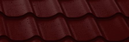 Металлочерепица "МОНТЕРРЕЙ" RAL3005 (0,4х1180х2800)