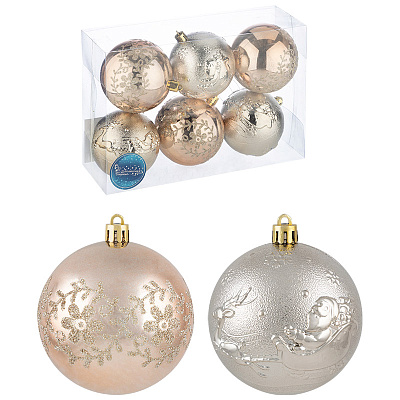 Набор шаров SYQB2-0123003 6шт 8см 106338