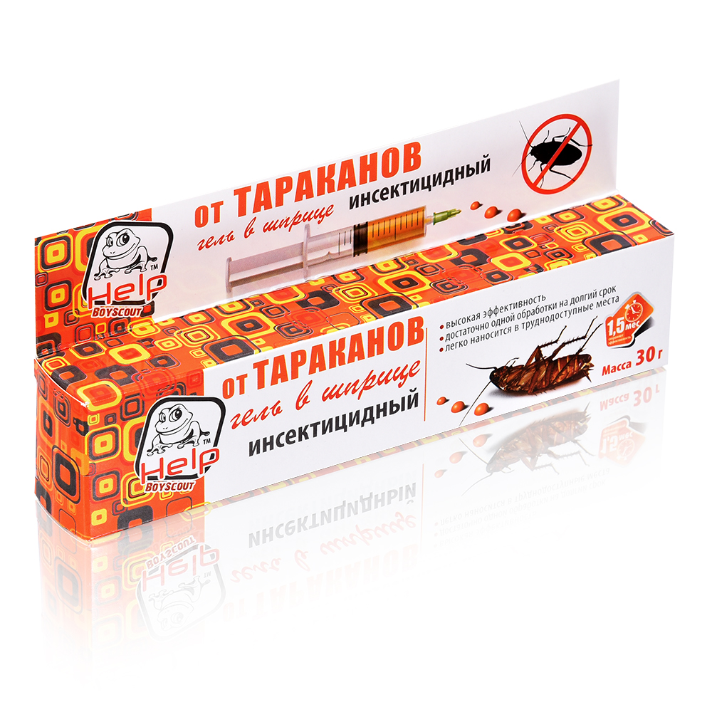 Гель от тараканов HELP в шприце инсектицидный 30гр 80272