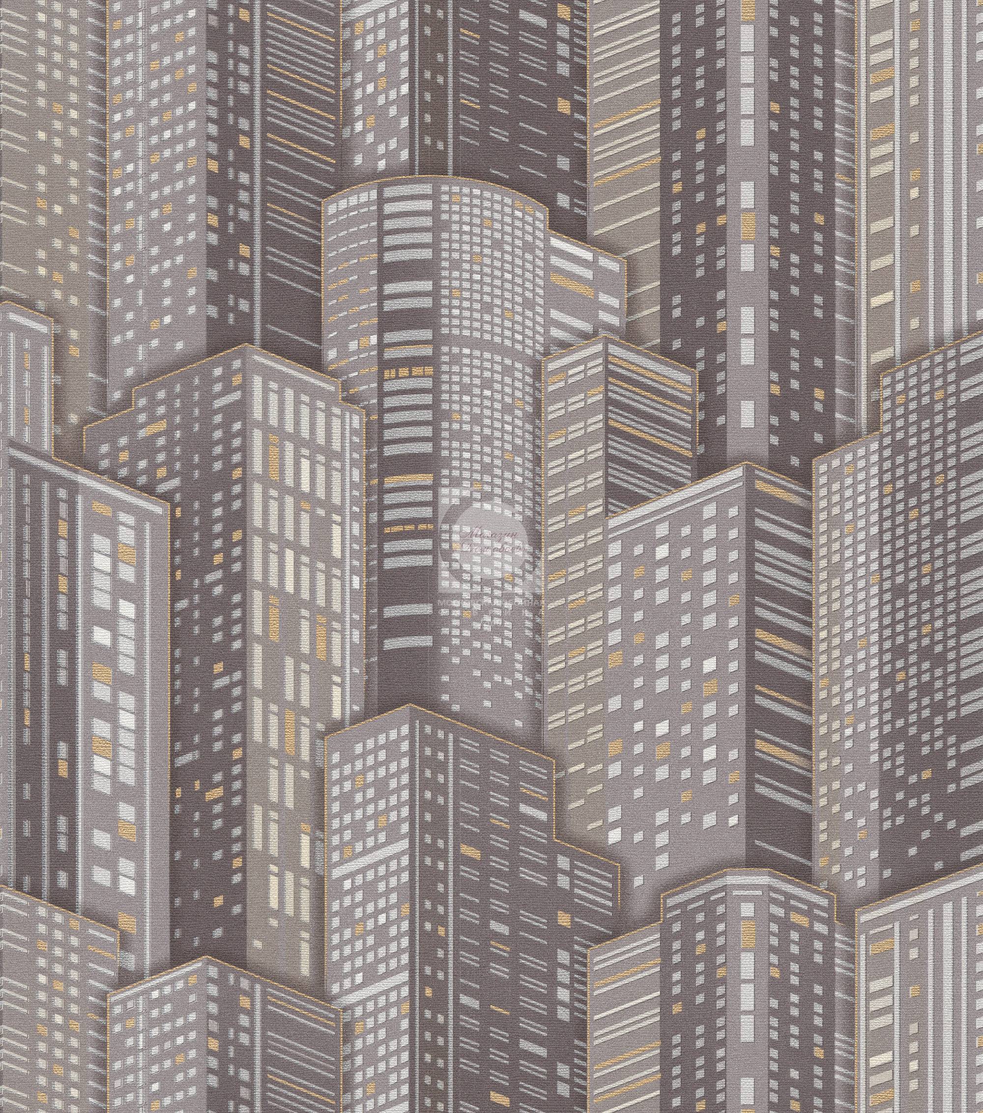 Обои бумажные дуплекс МОФ Сити 0,53х10м 6332-9