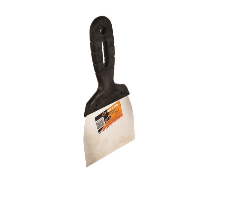 Шпатель малярный 100мм нержавеющий,пластиковая рукоятка Вихрь 73/3/2/18