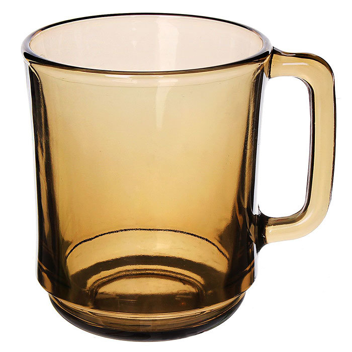 Кружка стекл. Базилик 250мл дымка 62008-02 - 62008-02 - купить в АПлайн