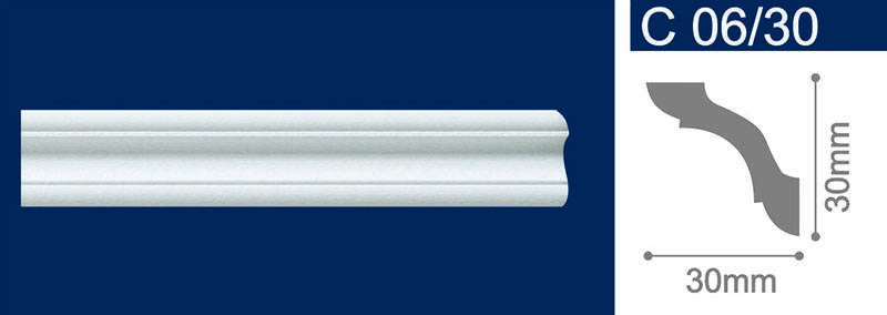 Плинтус "Солид" экструдированный С06/30 2м (140)- купить в АПлайн