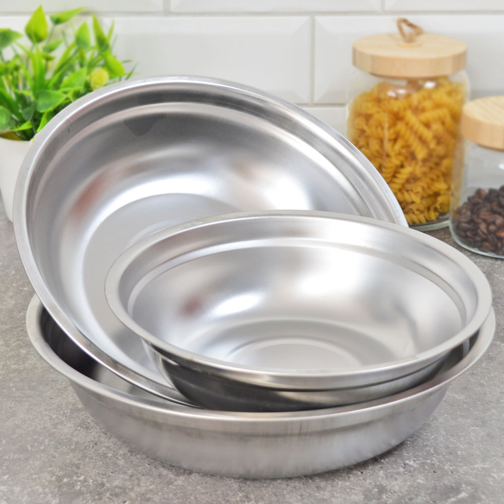 Набор мисок нерж. StoсkHaus 21см, 25см, 27см HS229