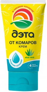 КРЕМ ОТ КОМАРОВ,МОШЕК,СЛЕПНЕЙ С АЛОЭ "ДЭТА" 50 МЛ /0404 