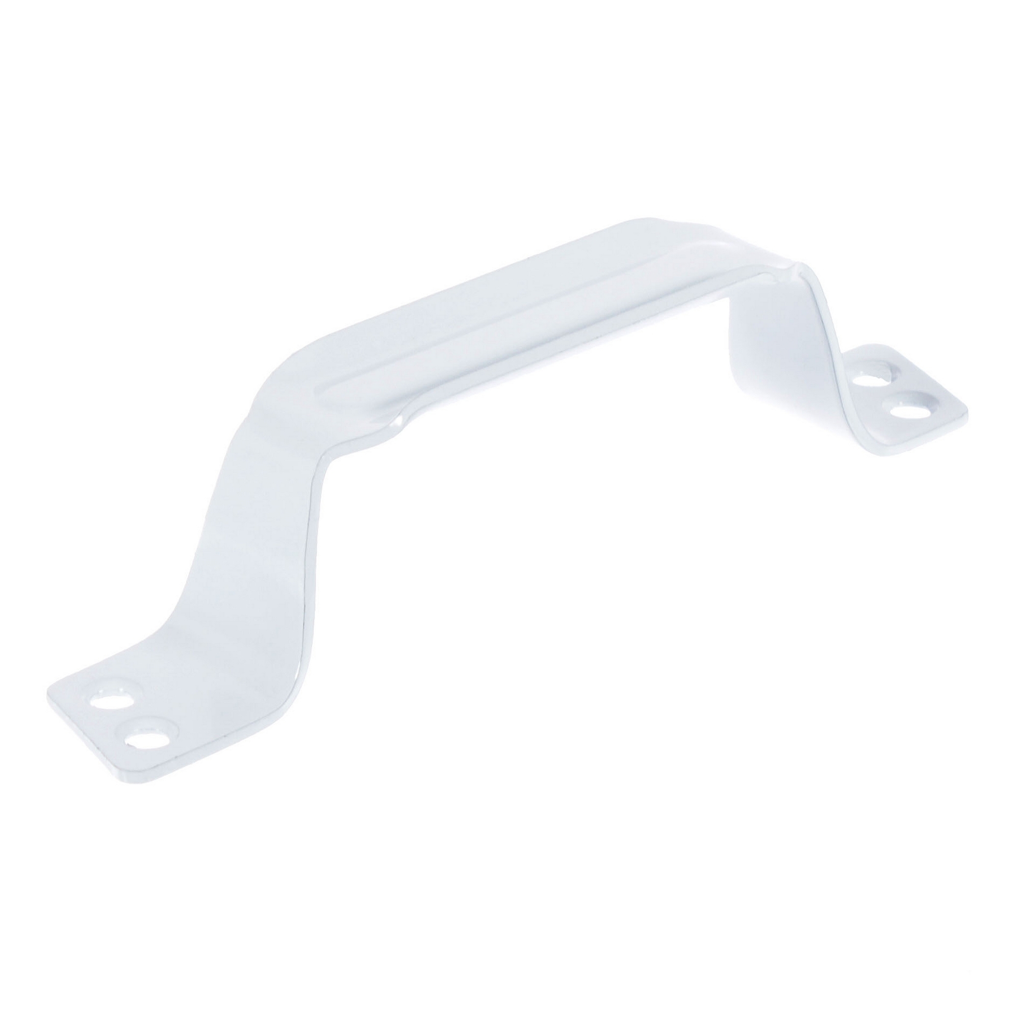 Ручка-скоба РС-80-2 широкая, белая (штрих)