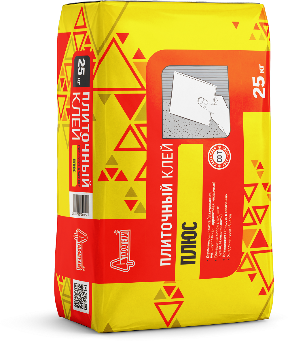 Клей "Старатели" Плюс для плитки повышенной стойкости C0 T 25кг