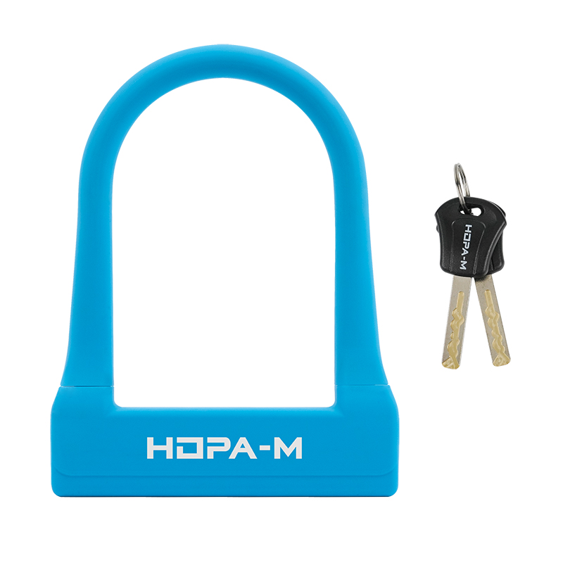 Замок велосипедный НОРА-М U-lock №50 усиленный голубой