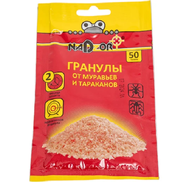 Гранулы от муравьев NADZOR/100 50гр GRAN123 23394GRAN123 23394- купить в АПлайн