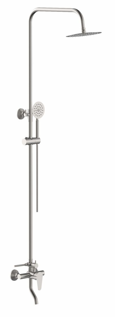 Душевая система 3-х функц. со смесителем и изливом (компл.с шлангом и душ. лейкой) нерж.сталь 635310635310-GOTA- купить в АПлайн