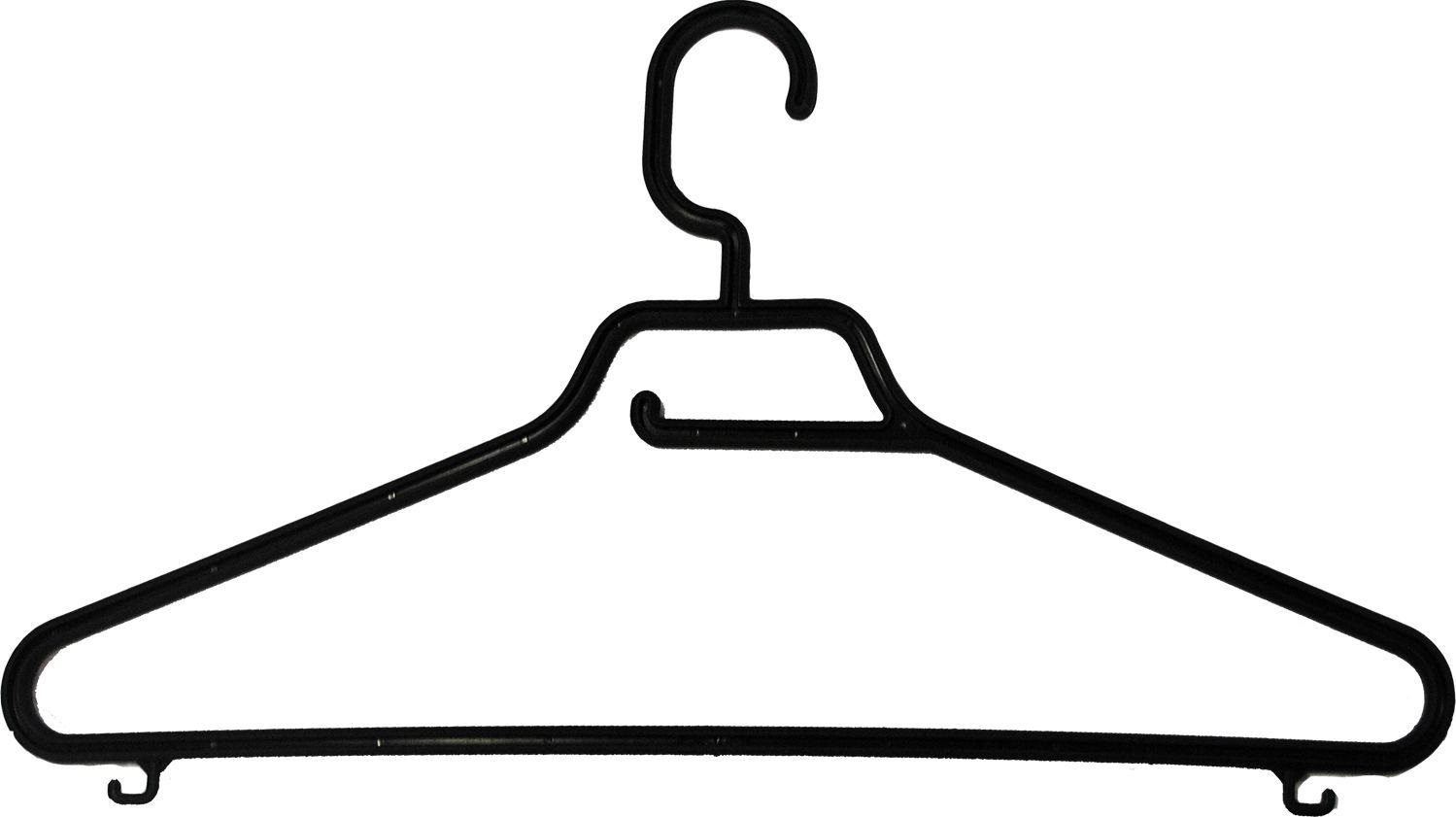 Вешалка-плечики RAMBAI 48-50см черная 221304630/01
