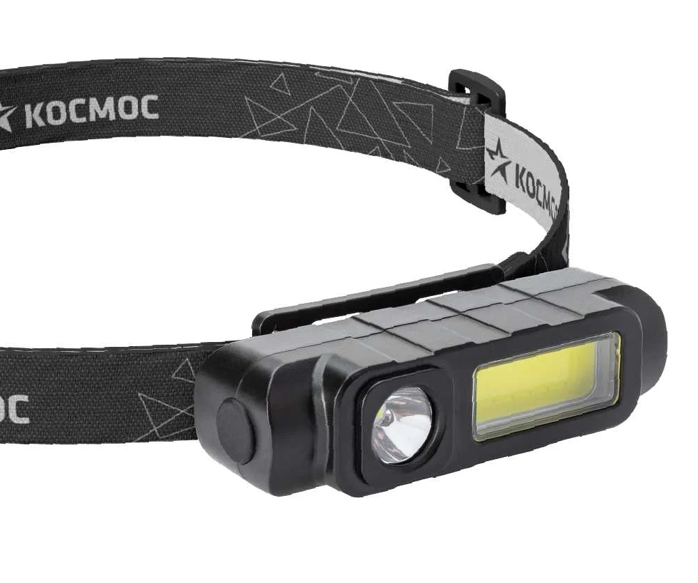 Фонарь налобный 3В, 4 режима, сенсор, IP54 Космос KOC510Lit