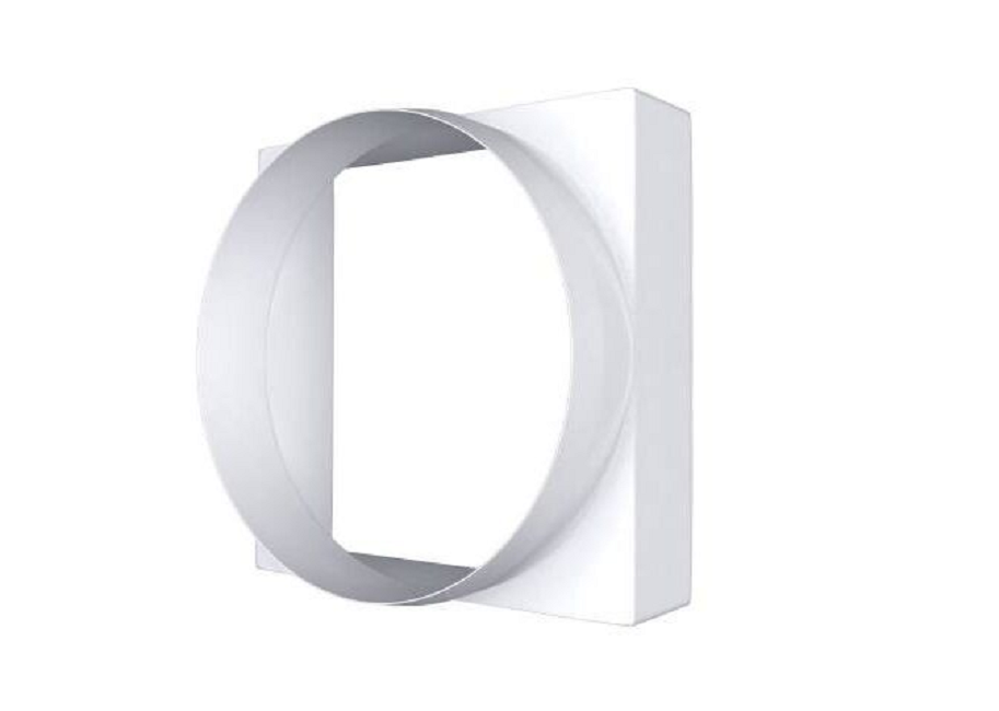 Соединитель квадрата ERA 100х100 с круглым воздуховодом 10КВ