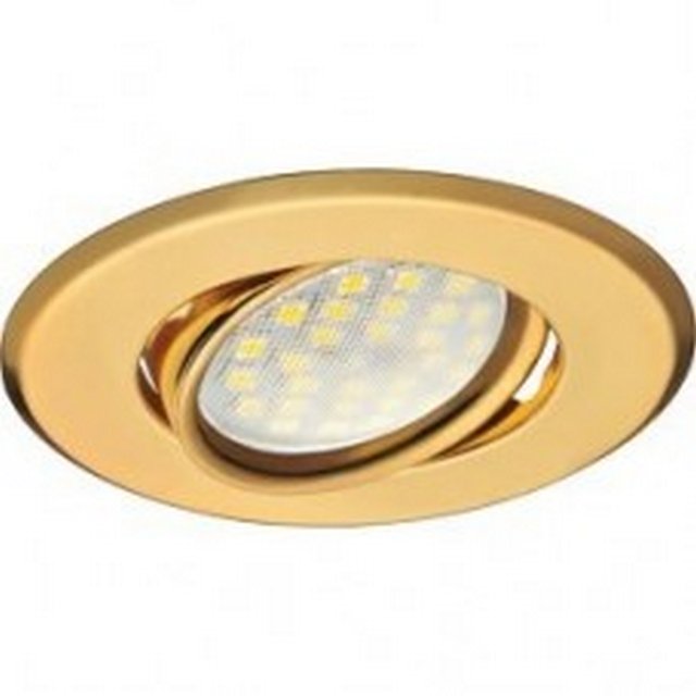 СВЕТИЛЬНИК ВСТР. GU5.3 "ECOLA" DН09 MR16 GU5.3 ПОВОРОТ ПЛОСКИЙ ЗОЛОТО 25Х90 FG1603EFS /789/